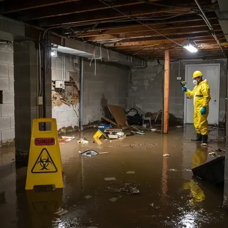 Flooded Basement Electrical Hazard in Twin Grove, IL Property